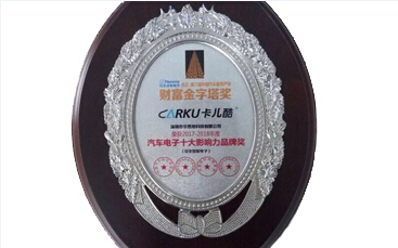 CARKU Got Reward China top 10 Brand in Automative Electronics