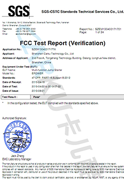 SGS FCC Test Report(Verification)