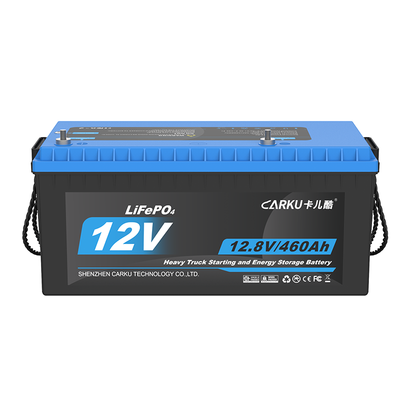 CARKU 12V Lithium Iron Phosphate Battery for Heavy-Duty Trucks