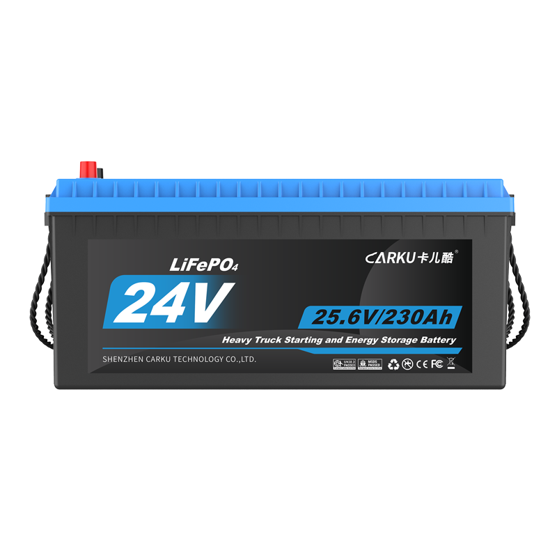 CARKU 24V Lithium Iron Phosphate Battery for Heavy-Duty Trucks