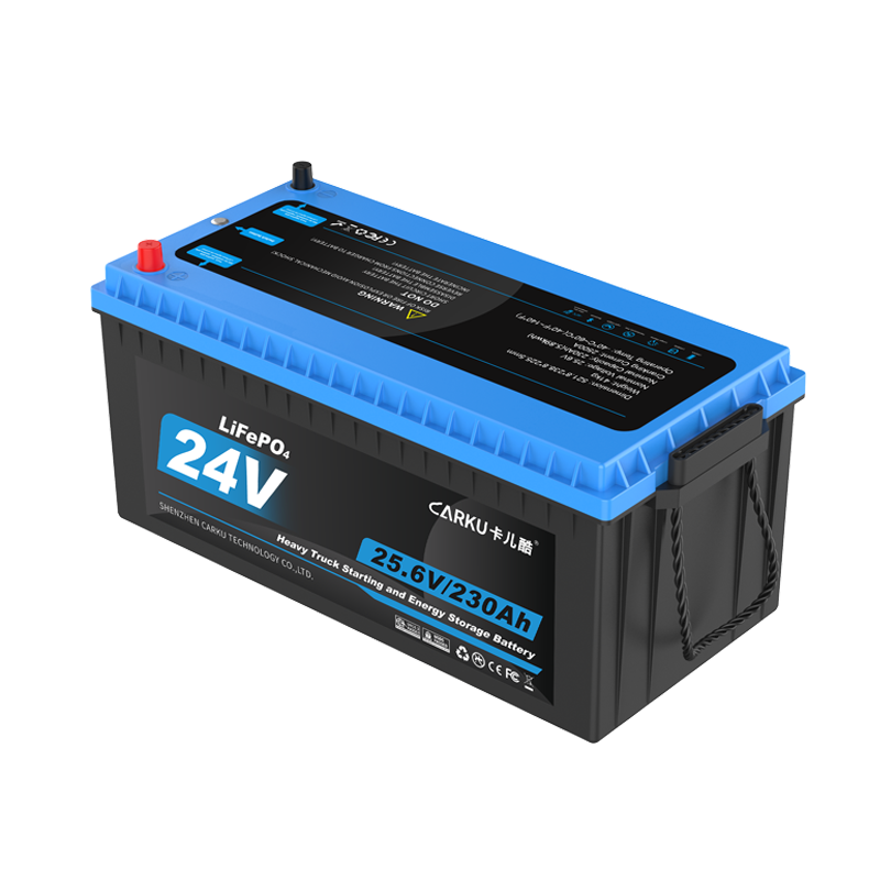 CARKU 24V Lithium Iron Phosphate Battery for Heavy-Duty Trucks