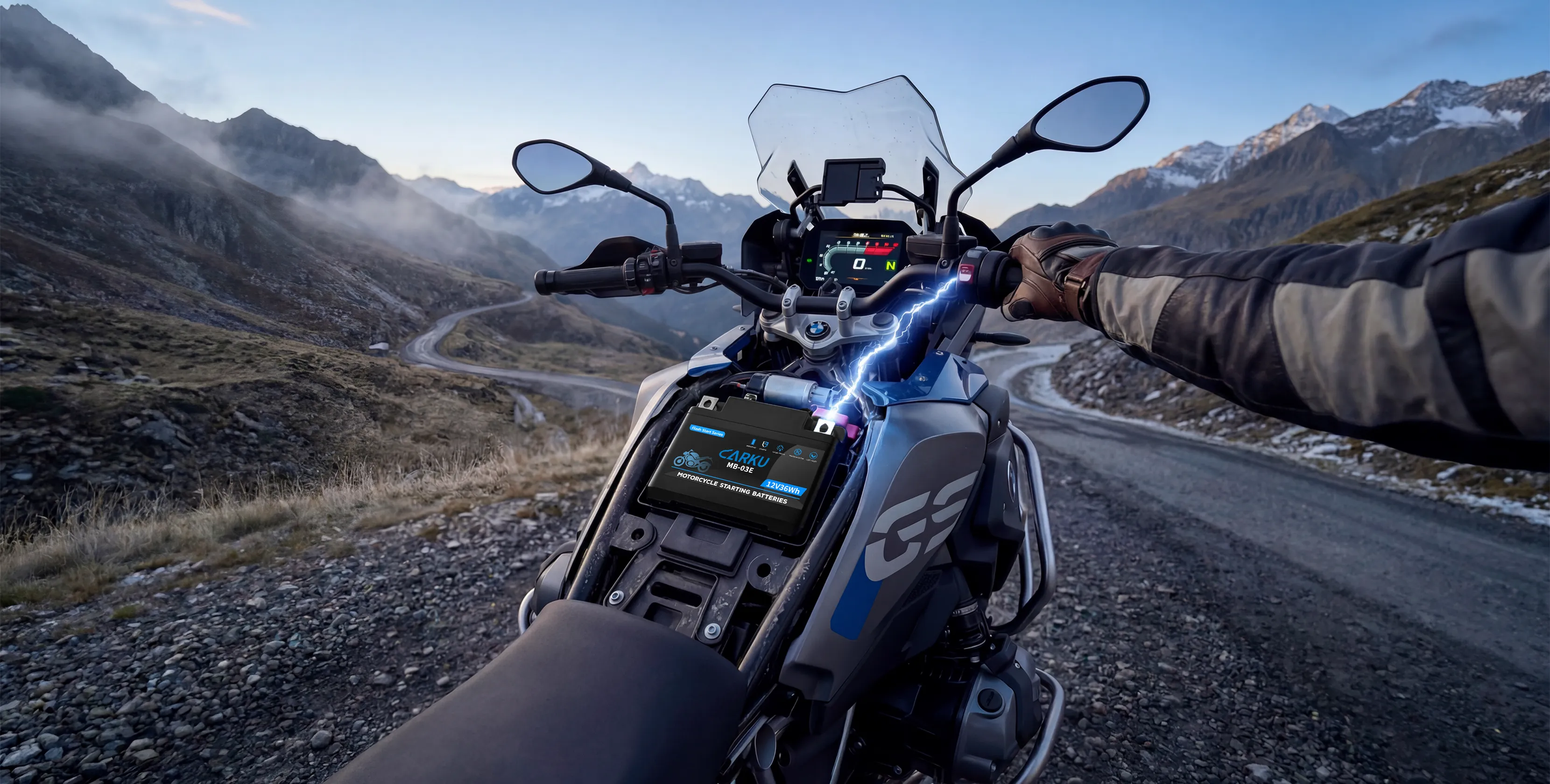 Motorcycle Starting Battery for Scooters, ATVs & Small to Mid-Size Engines