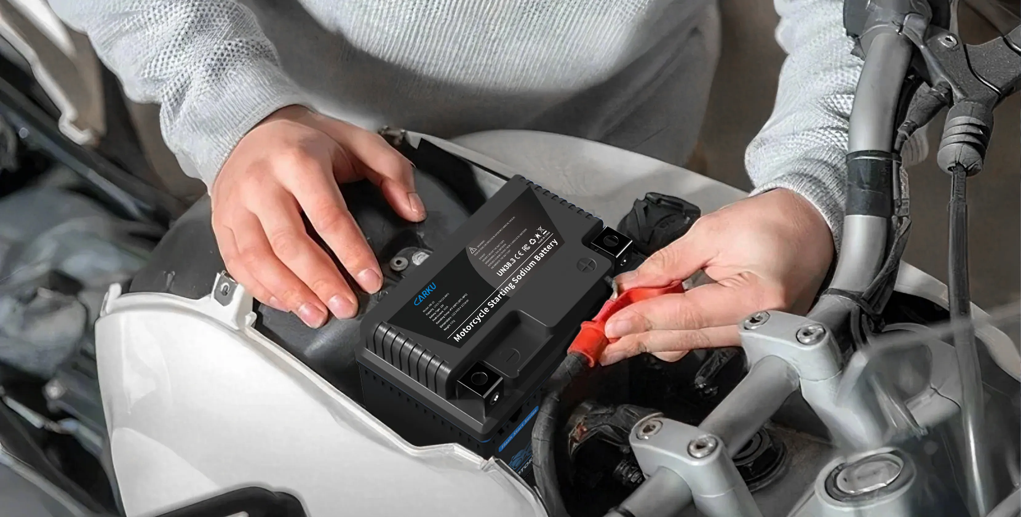 Premium Motorcycle Starting Battery: Maintenance-Free