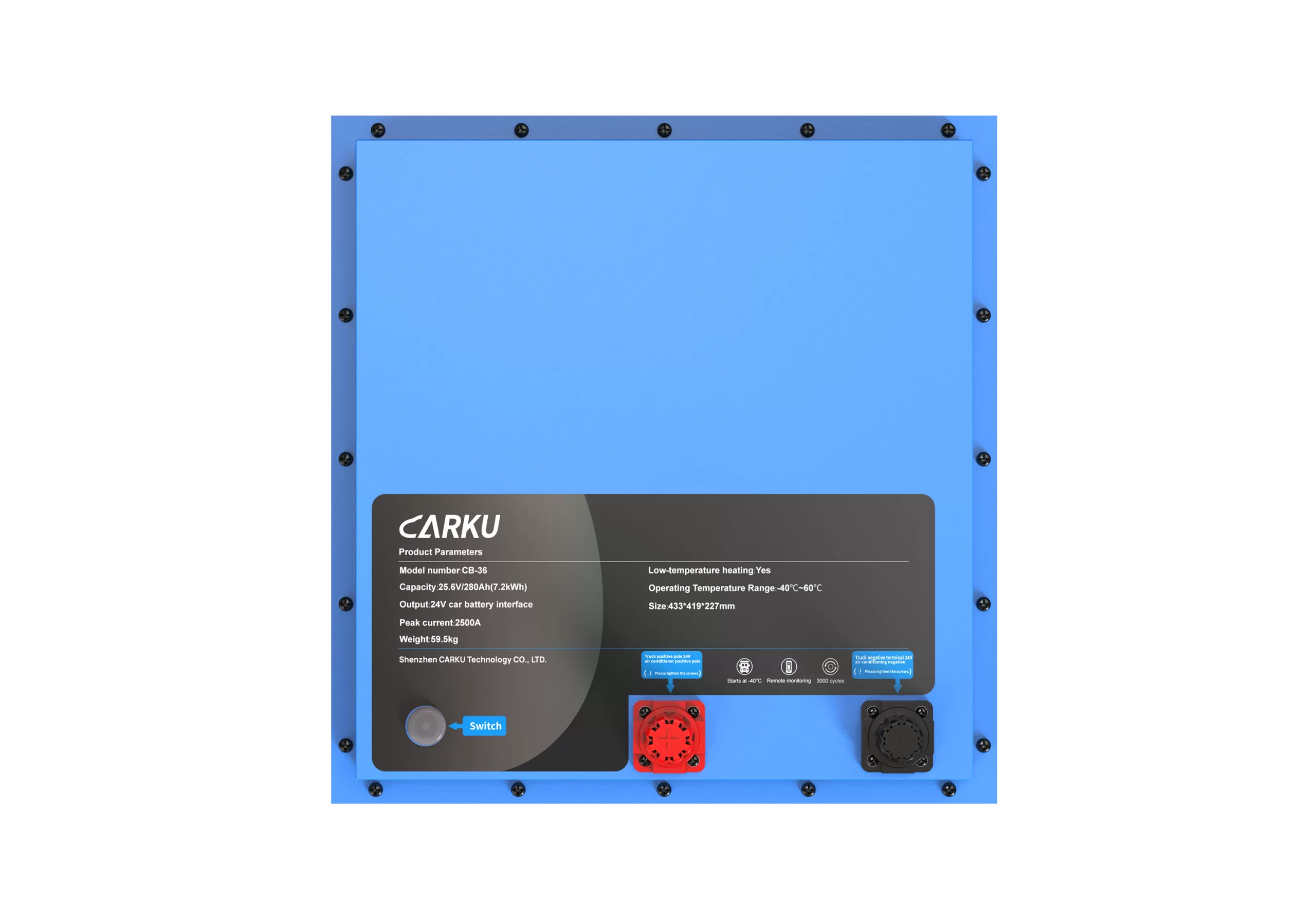 CARKU 280Ah Truck Starting Battery