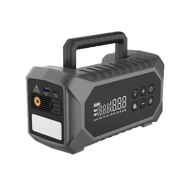 JS-558-car-battery-jump-starter-air-compressor-160psi-top-view