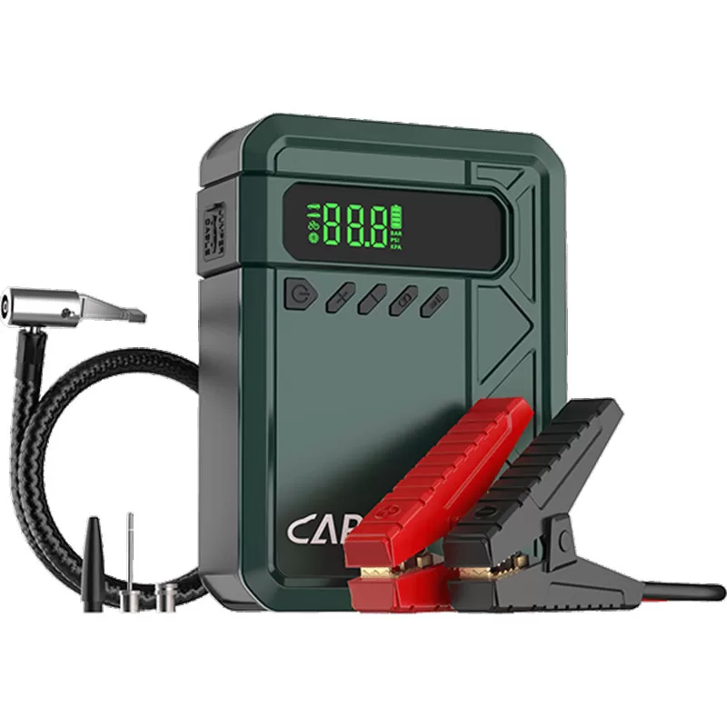 JS-507-car-battery-jump-starter-air-compressor-150psi-front-view-detail