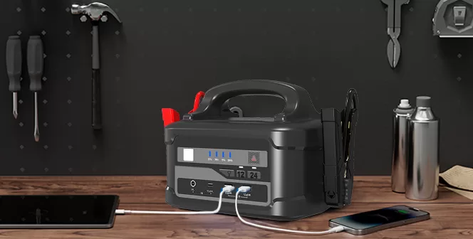 JS373B-12V-and-24V-Jump-starter-dual-charging-application