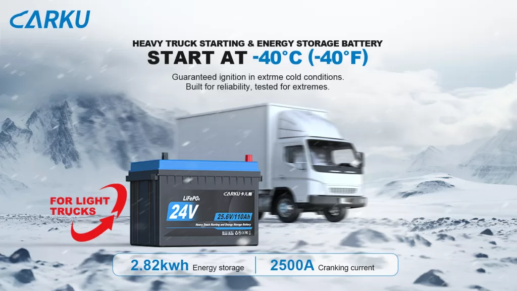 CARKU 24V Heavy-Duty Jump Starter – Emergency Starting & Deep Charge Power for Trucks & Industrial Equipment